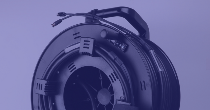 Combikabels cat + sdi los en op haspel