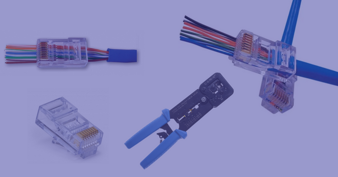 EZ-RJ45 Connectoren makkelijk te monteren