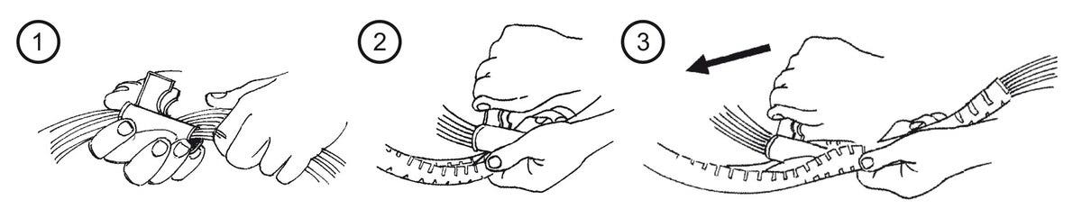 Spiraalkous instructie