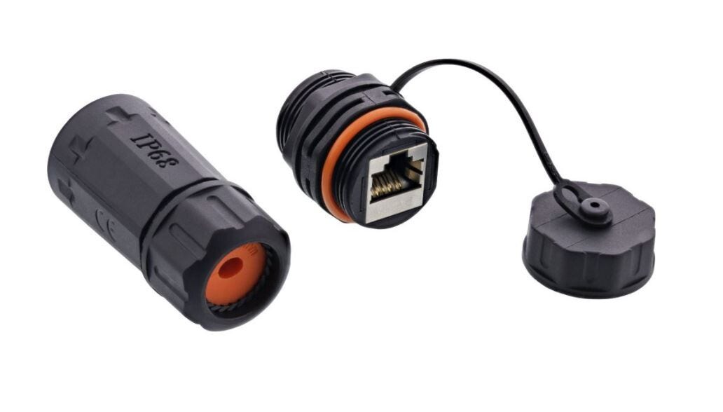 RJ45 koppeling met stofkap