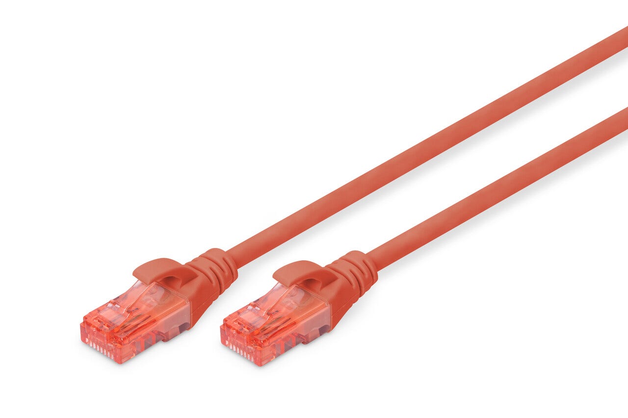 Cat.6 UTP RJ45 patchkabel rood