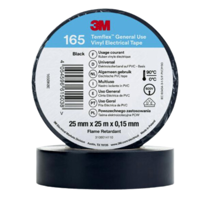 Temflex 165 zwart 25 x 25