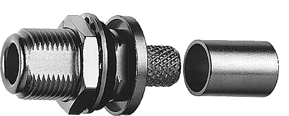 N female bulkhead inbouw adapter