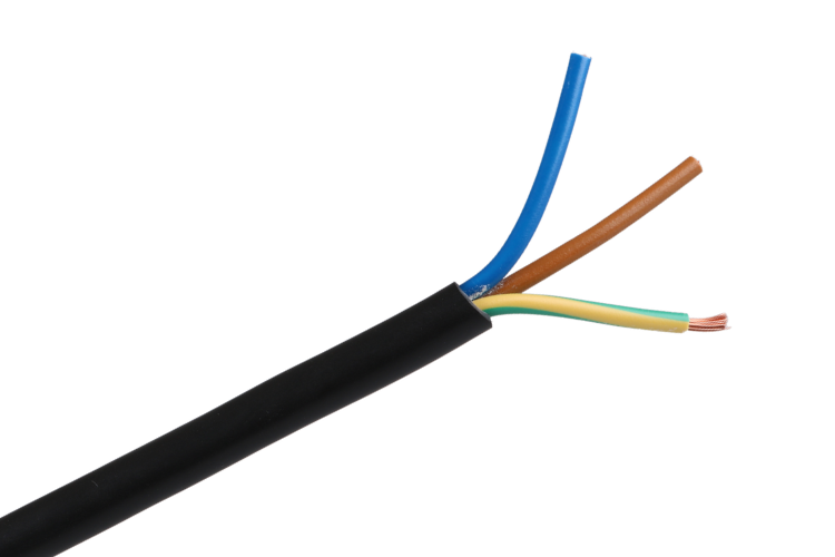 H07RN-F Zwart 3 aderig