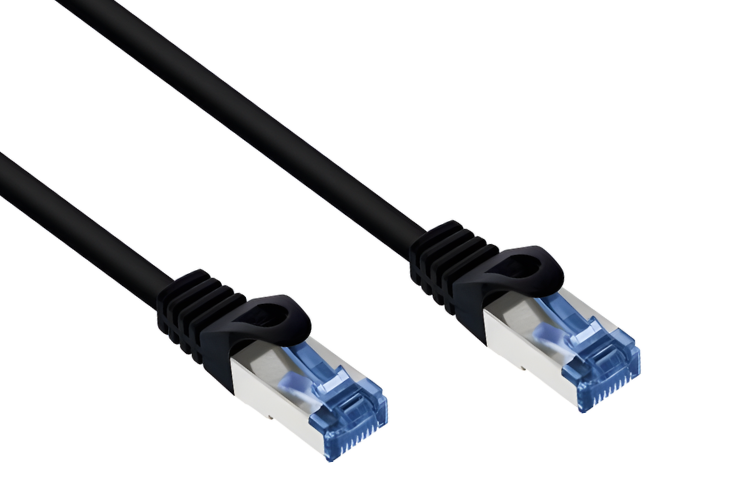 Pur RJ45 patchkabels zwart