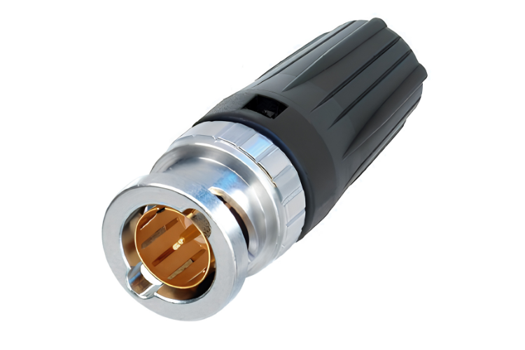 21646  - BNC connector rearTWIST met zwarte tule tbv 1694F Neutrik NBNC75BRU11