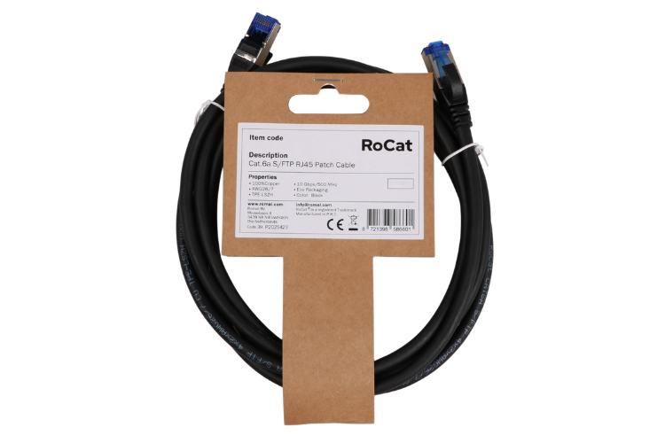 RoCat Cat.6A zwart