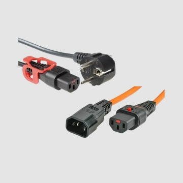 Vergendelbare netsnoeren